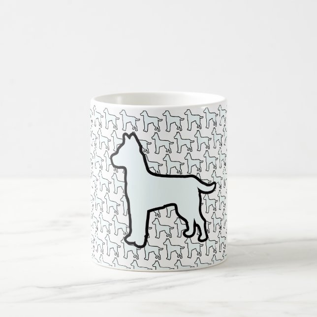 Big White Dog White     Coffee Mug (Center)