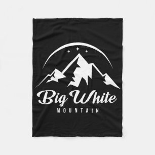 Big White Mountain Canada Ski Resort Skiing Snowbo Fleece Blanket