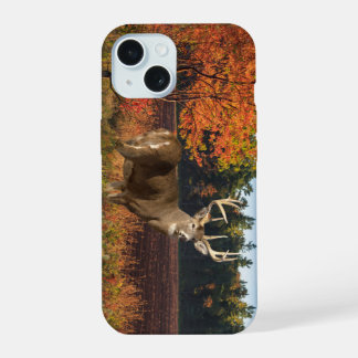 Big Whitetail Buck Strikes a Pose iPhone 15 Case