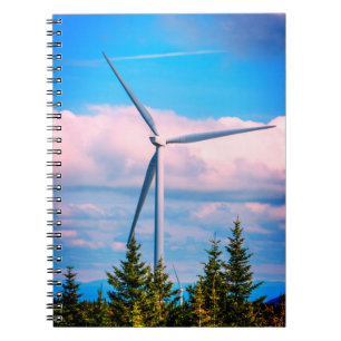Big Wind Turbine Spiral Notebook