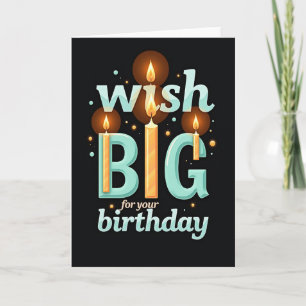 Big Wish Teal Glow Card