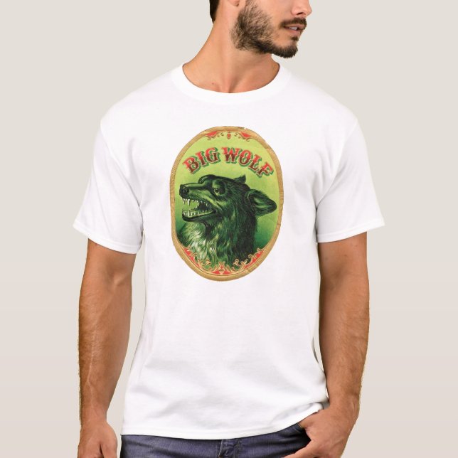 Big Wolf Cigar Label T-Shirt (Front)