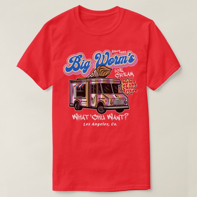 Big Worms Ice Cream Friday Dks T-Shirt (Design Front)
