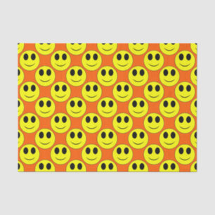 Big Yellow Allover Orange-Tissue Wrap Paper