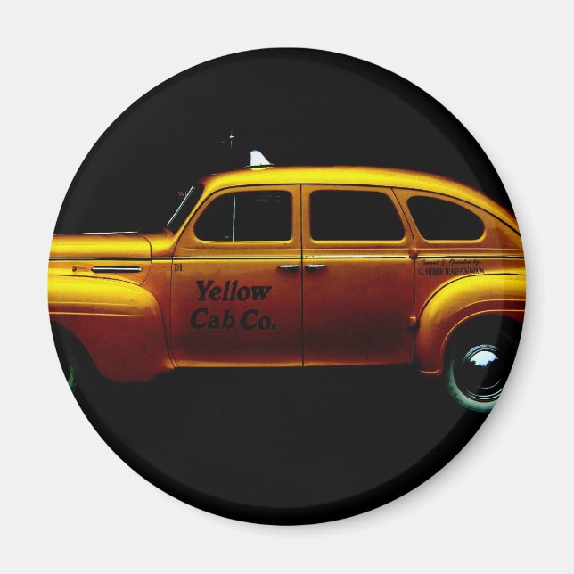 Big Yellow Cab Magnet (Front)