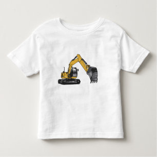 Big Yellow Excavator Toddler T-Shirt
