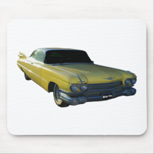 Big Yellow Fin 59 Cadillac Mouse Pad