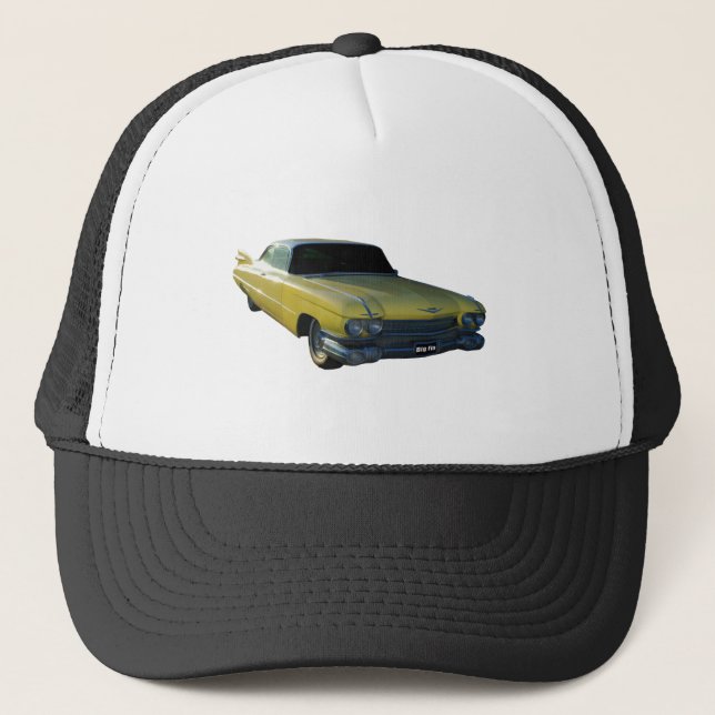 Big Yellow Fin 59 Cadillac Trucker Hat (Front)