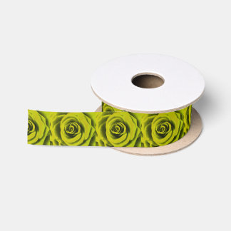 Big Yellow Rose Satin Ribbon
