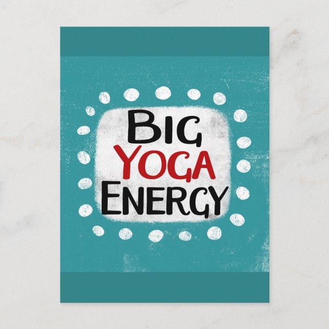 Big Yoga Energy Postcard (Front)