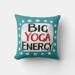 Big Yoga Energy Throw Pillow
