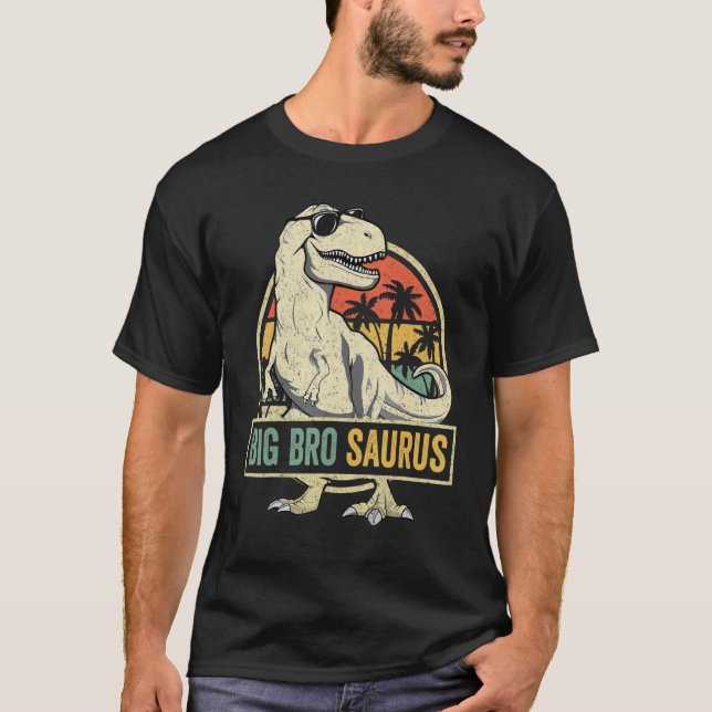 Bigbrosaurus Rex Dinosaur Big Bro Saurus Brother F T-Shirt (Front)