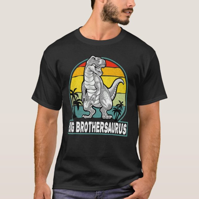 Bigbrosaurus Rex Dinosaur Big Bro Saurus Brother F T-Shirt (Front)