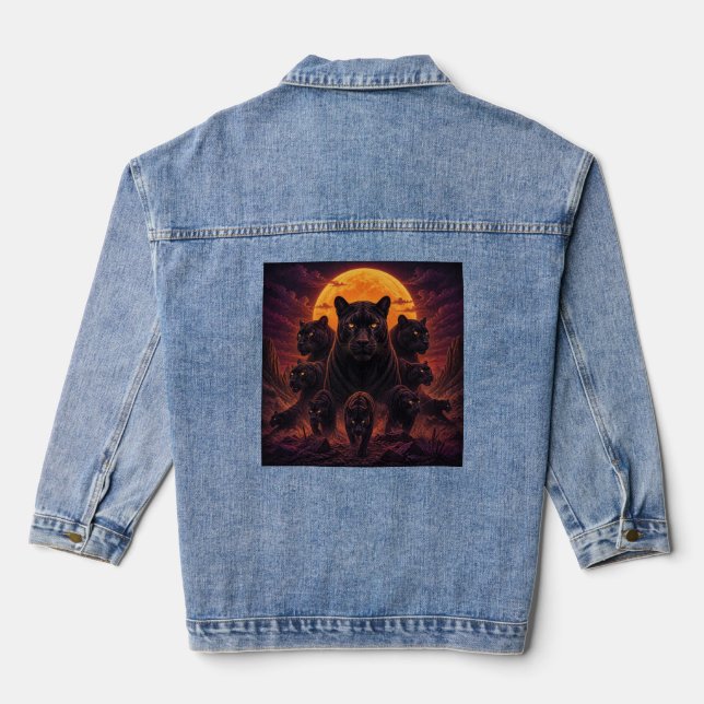 bigcat denim jacket (Back)