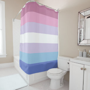 Bigender Flag Shower Curtain