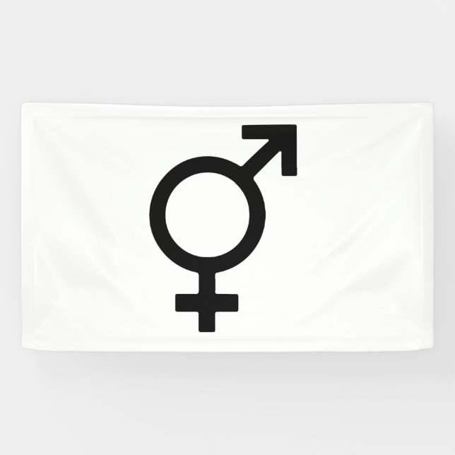 Bigender Gender Symbol Banner (Horizontal)