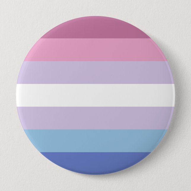 Bigender Pride Flag 10 Cm Round Badge (Front)