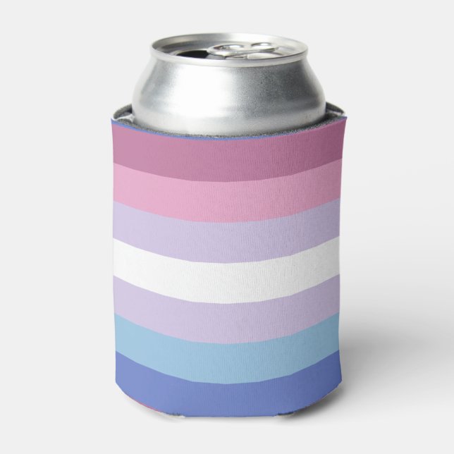 Bigender Pride Flag Can Cooler (Can Front)