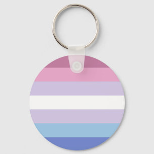 bigender pride flag key ring
