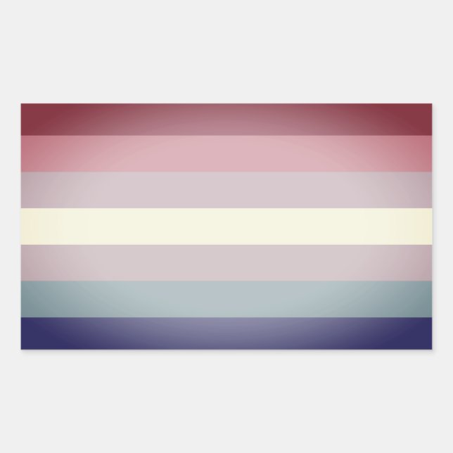 Bigender Pride Rectangular Sticker (Front)