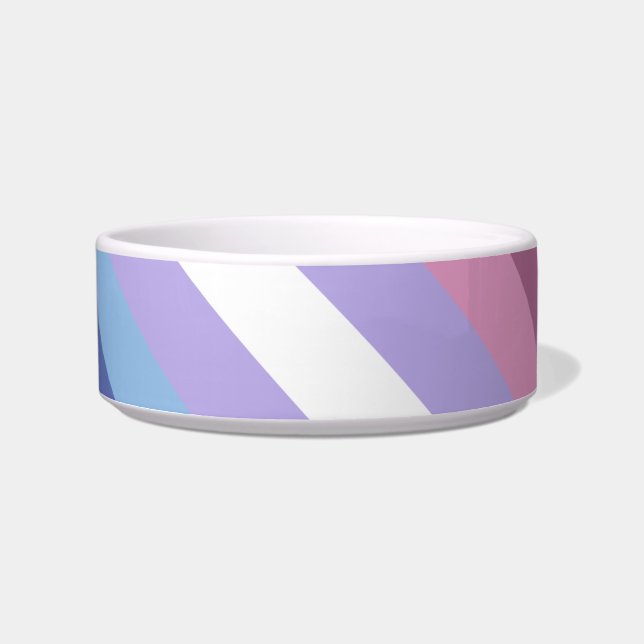 Bigender Pride, Striped Print, LGBTQ Pride Bowl (Front)