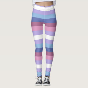 Bigender Pride, Striped Print, LGBTQ Pride Leggings