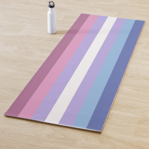 Bigender Pride, Striped Print, LGBTQ Pride Yoga Mat