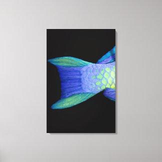 Bigeye Priacanthus hamrur, close-up of tail Canvas Print