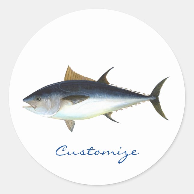 Bigeye Tuna Style Thunder_Cove Classic Round Sticker (Front)