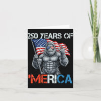 Bigfoot 250 Years of Merica Rock American Flag 4th