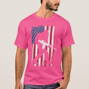 Bigfoot 2Nd Amendment Right To Bear Arms Gift Gun T-Shirt