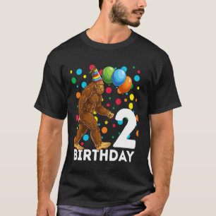 Bigfoot 2nd Birthday Sasquatch Loving T-Shirt