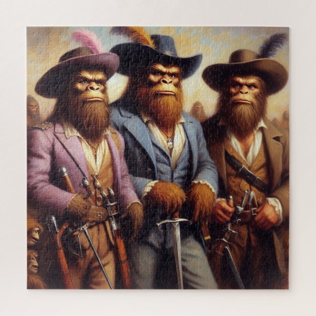 Bigfoot 3 Musketeers Jigsaw Puzzle (Vertical)
