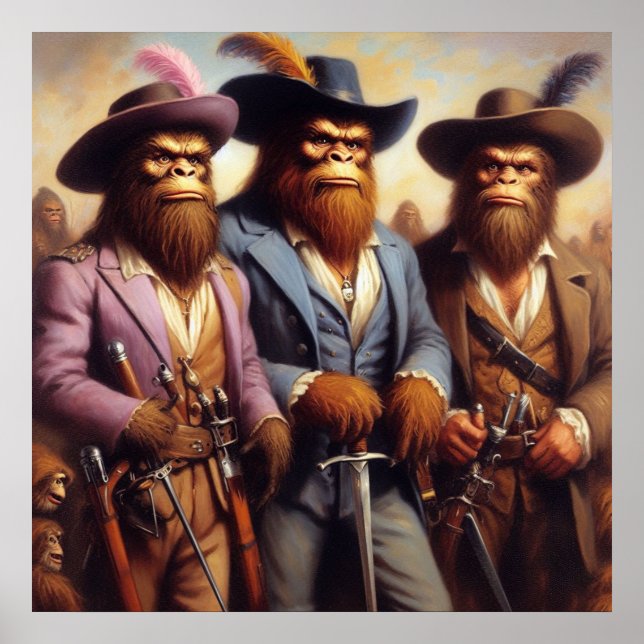 Bigfoot 3 Musketeers Poster (Front)
