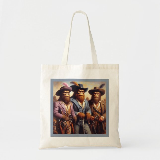 Bigfoot 3 Musketeers Tote Bag (Front)