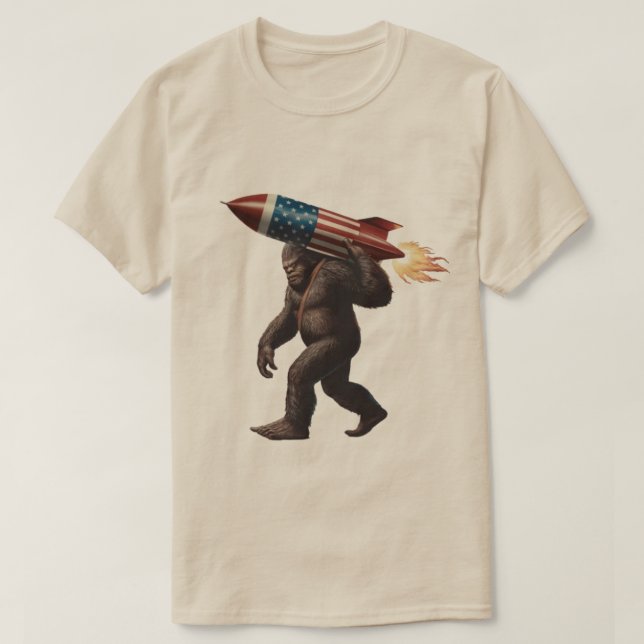 Bigfoot 4th of July T-Shirt (Design Front)