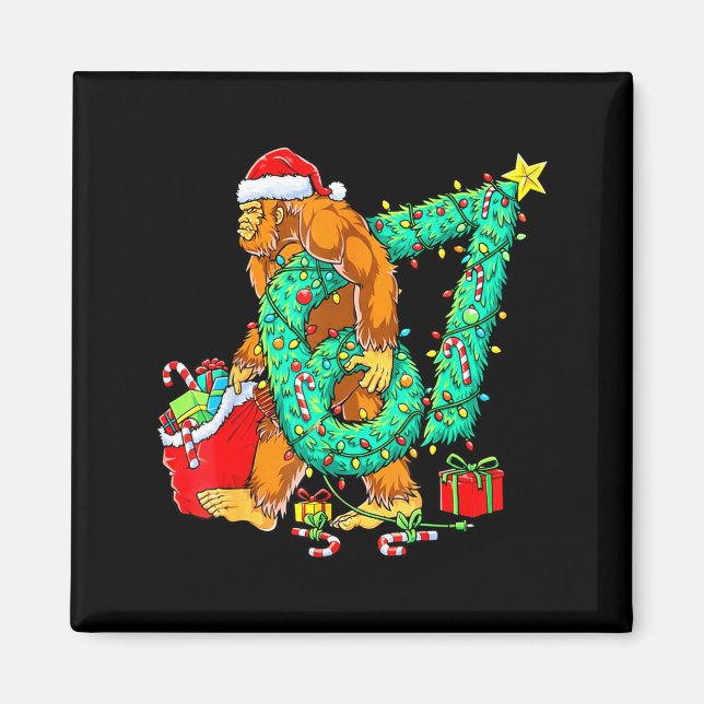 Bigfoot 67 Meme Christmas Tree 67 Baseball Lifesty Magnet (Front)