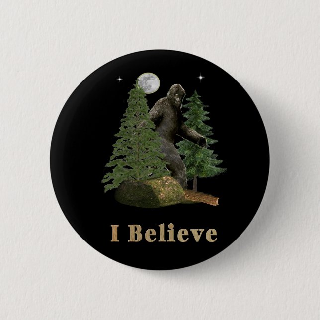Bigfoot 6 Cm Round Badge (Front)