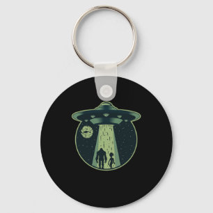 Bigfoot Alien Sasquatch UFO Abduction Aliens Gift Key Ring