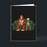 Bigfoot Alien Video Games Gaming Sasquatch Ufo Men Card<br><div class="desc">Bigfoot Alien Video Games Gaming Sasquatch Ufo Men Boys Kids _1</div>