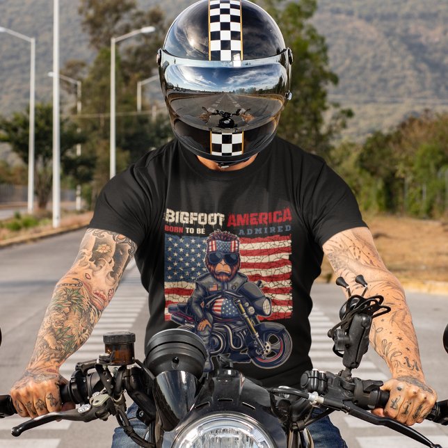 Bigfoot american flag 4 th of July celebrations  T-Shirt (Creator Uploaded)