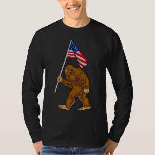 Bigfoot American Flag T-Shirt