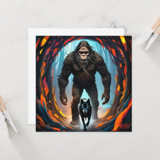 Bigfoot and Wolf Portal Card