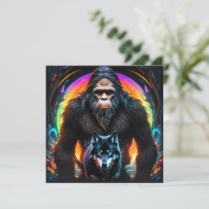 Bigfoot and Wolf Portal Card