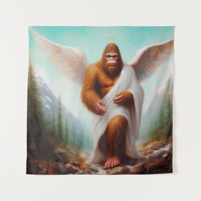 Bigfoot Angel Tapestry (Front)