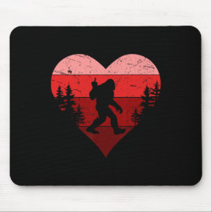 Bigfoot Anti Valentines Day Sasquatch Believe Funn Mouse Pad