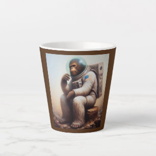 Bigfoot Astronaut Latte Mug