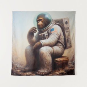 Bigfoot Astronaut Tapestry