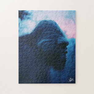 Bigfoot at Dawn: Majestic Mountain Portrait Jigsaw Puzzle