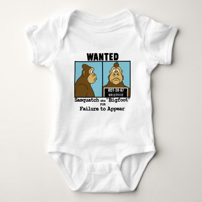 Bigfoot Baby Bodysuit (Front)